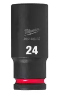 Nástrčná hlavice 1/2" Milwaukee Shockwave™ Impact Duty 24 mm, rázová, prodloužená (MI4932480342)